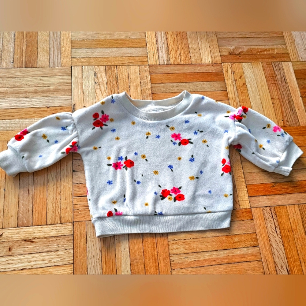 Cat Jack Flower Sweatshirt  for Baby